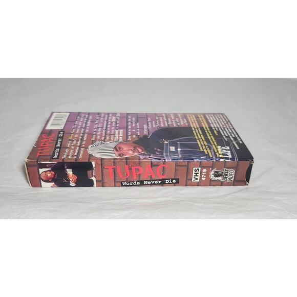 Tupac Unauthorized Words Never Die VHS 1997 Beast Video Pre-owned - Picture 4 of 5